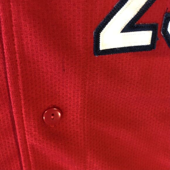 Mark McGwire 25 Cardinals Baseball Jersey Youth Large Unisex Button Front Red - Picture 11 of 12